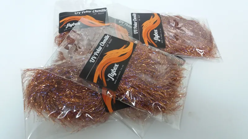 Flybox UV Polar Chenille in UV Rust-1